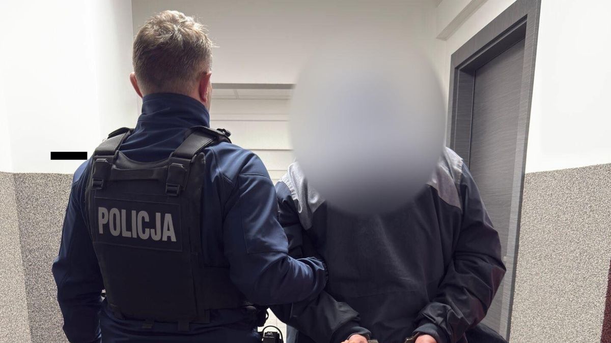 Zatrzymany mężczyzna.