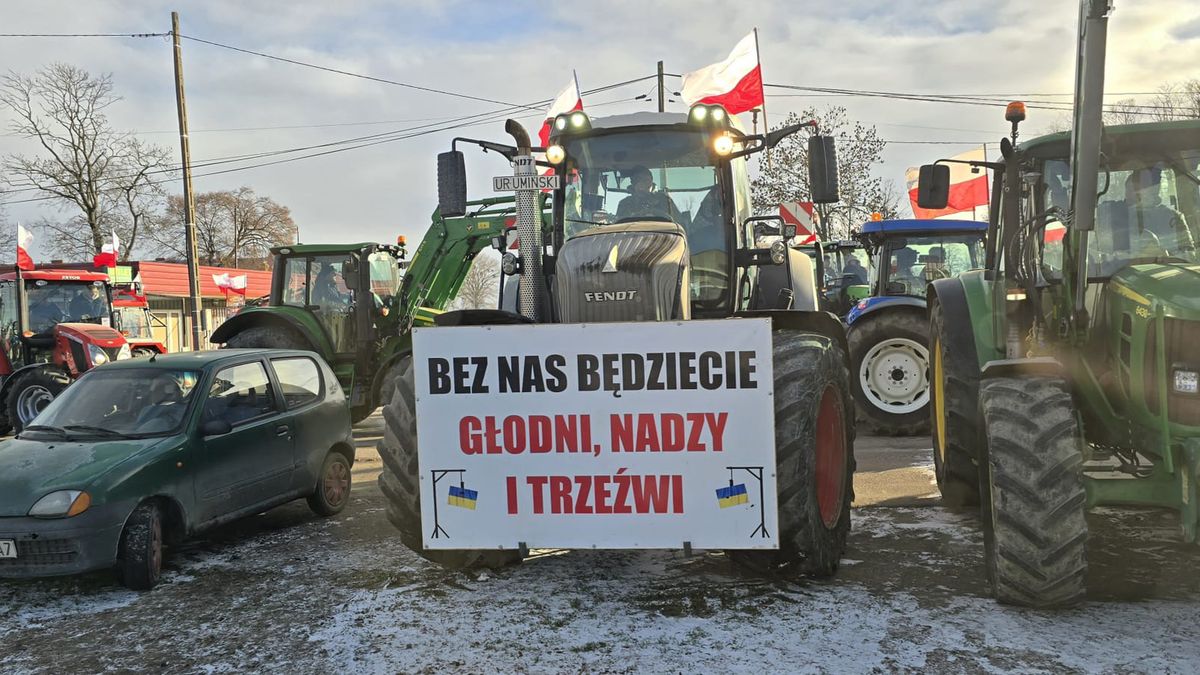 Protest rolników w Bielsku 