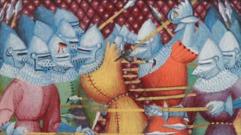 Bitwa pod-Fontenoy (841) na XIV-wiecznej miniaturze