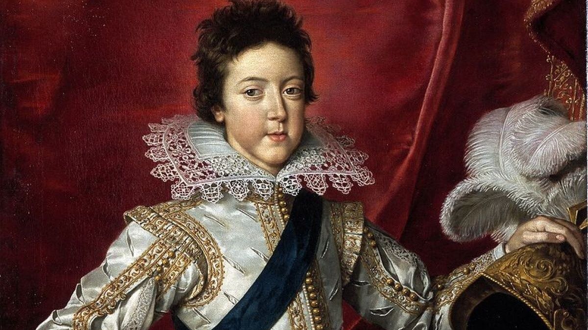 Ludwik XIII Burbon w wieku 16 lat. Fot. domena publiczna