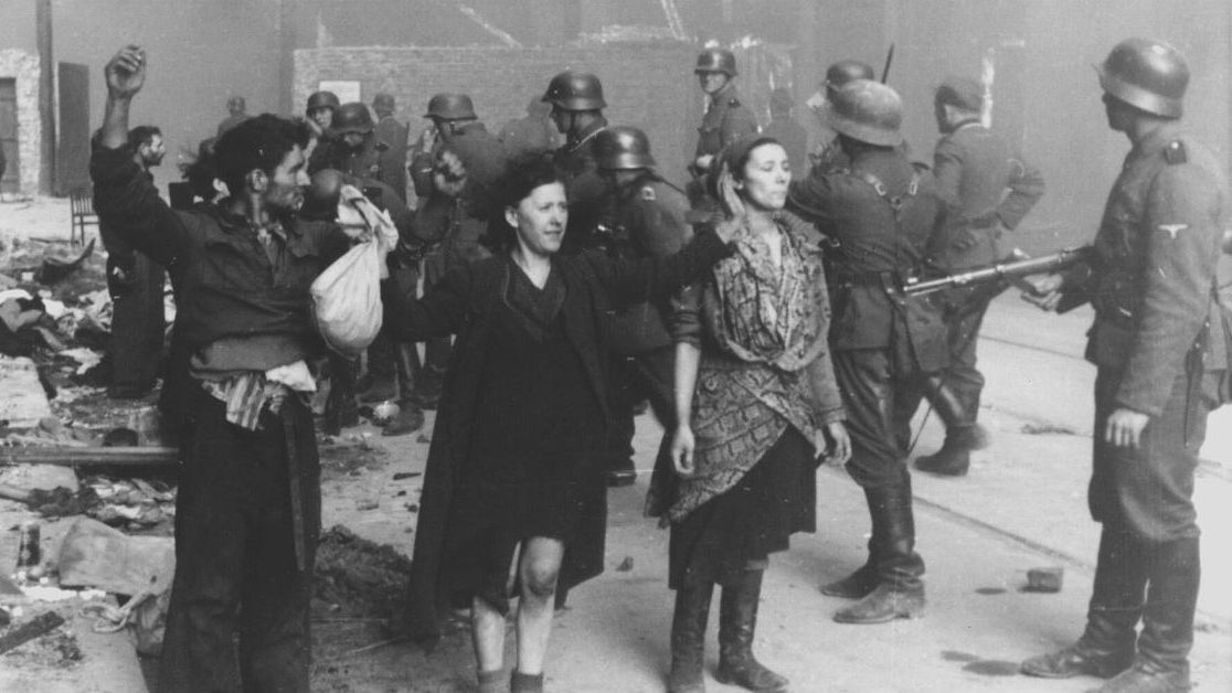 Powstanie w getcie warszawskim. Fotografia z Raportu Stroopa