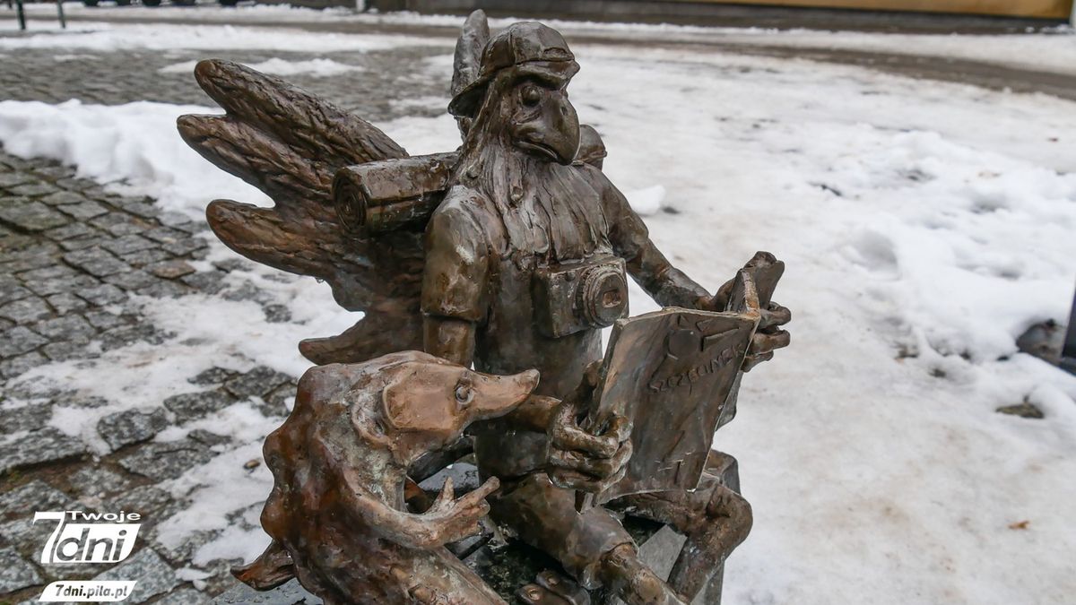 Szczecinek, Gryf, Jesiotr, rzeźby