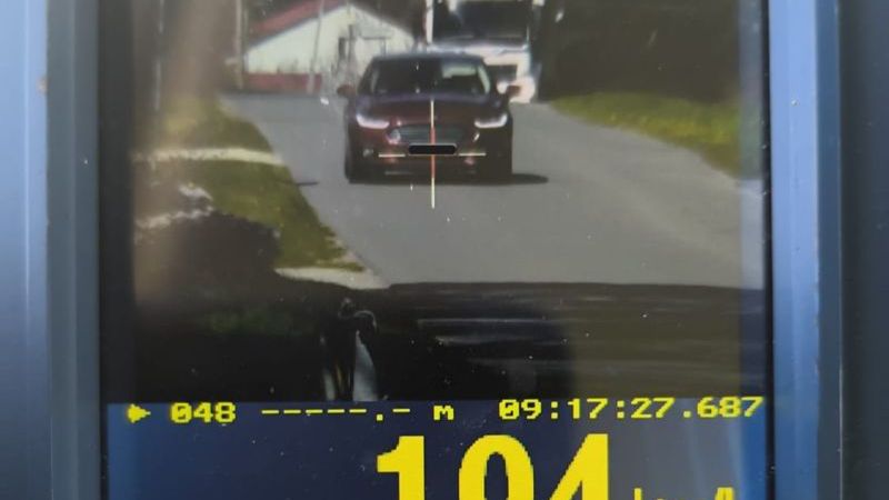 Zdjęcie z radaru policyjnego