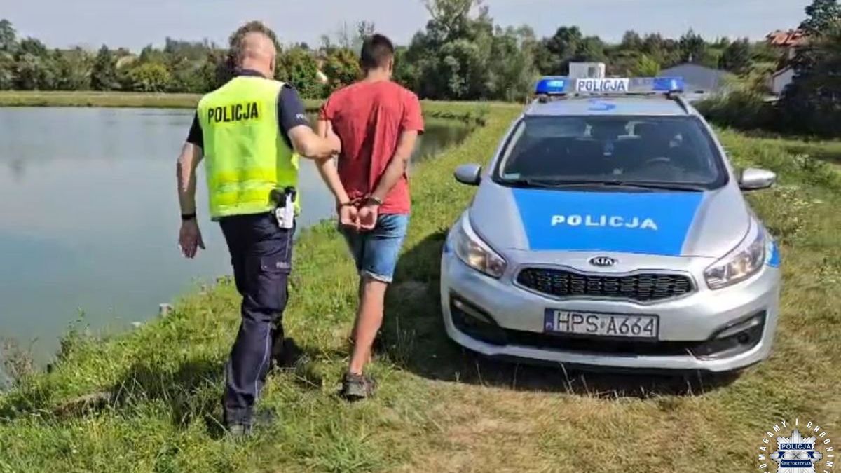 Zatrzymany mężczyzna