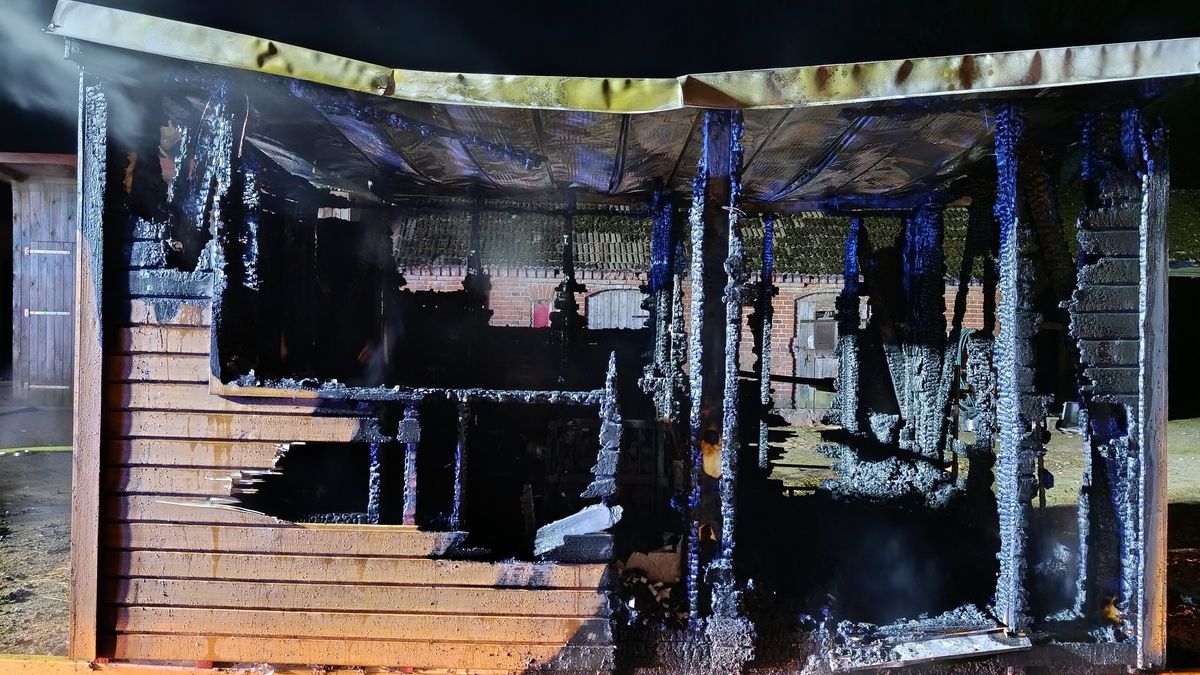 Pożar sauny w Laskach Wałeckich