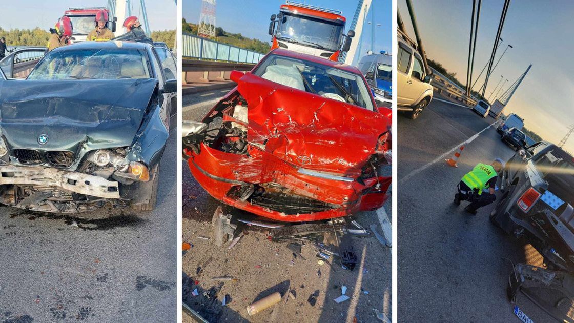 Zderzenie na Moście Solidarności