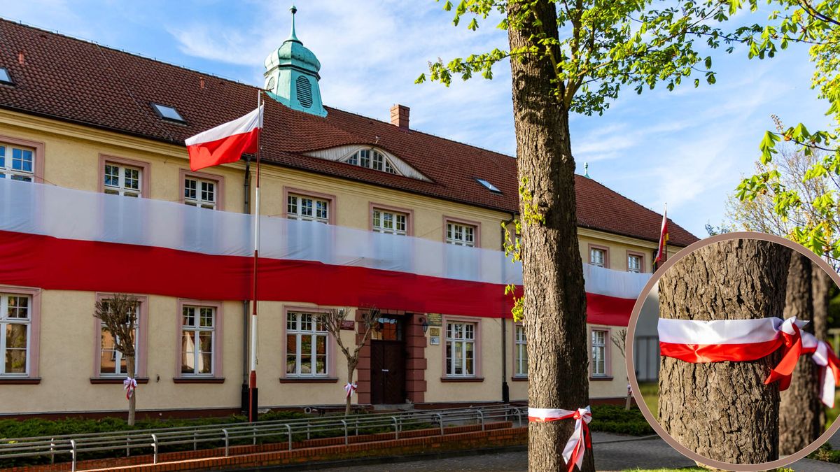 I LO w Wałczu w barwach narodowych