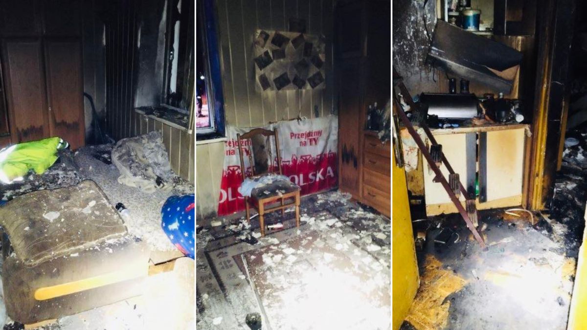 Pożar budynku mieszkalnego