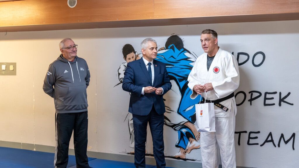 Paweł Nastula ze starostą