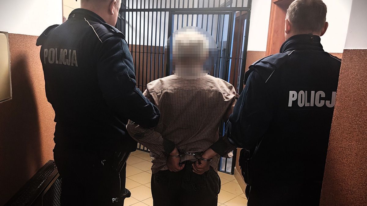 Zatrzymany mężczyzna 