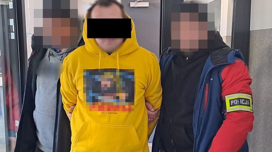 Zatrzymany mężczyzna