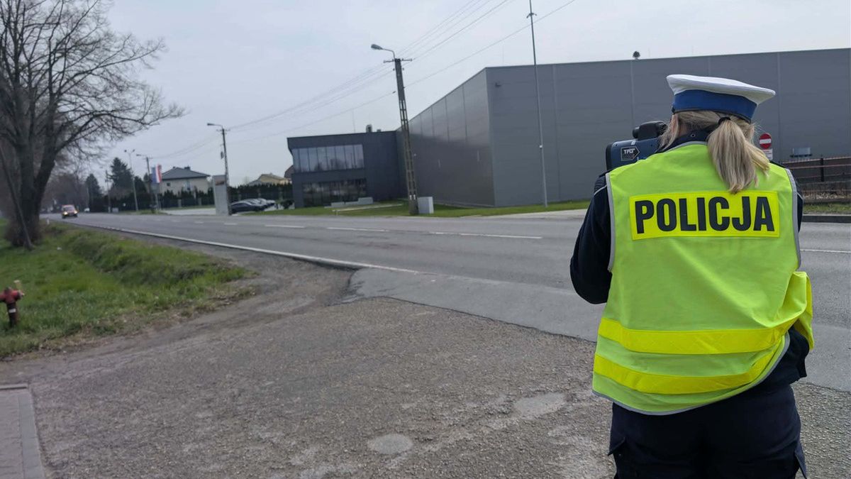 Policjanci podczas działań 