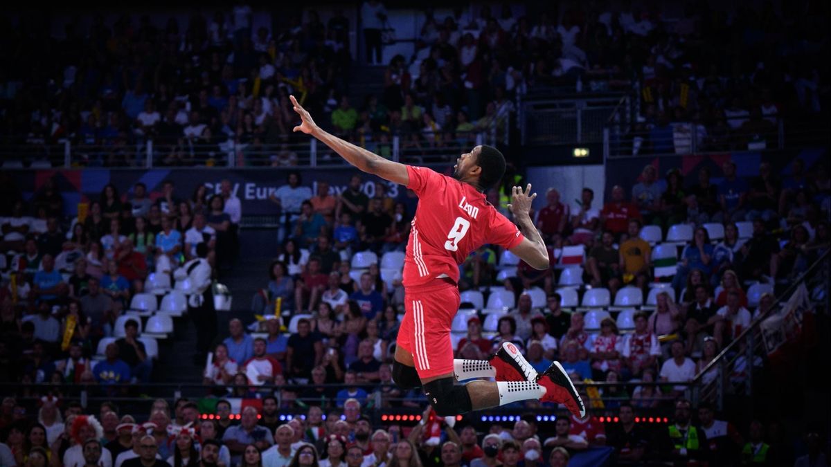 Wilfredo Leon w trakcie meczu siatkówki