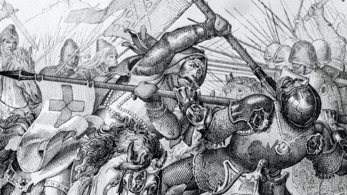 Bitwa pod Grunwaldem na XIX-wiecznej rycinie