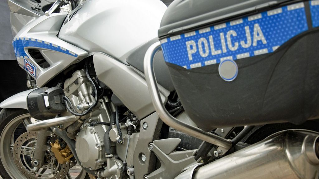 motocykl policyjny należący do drogówki