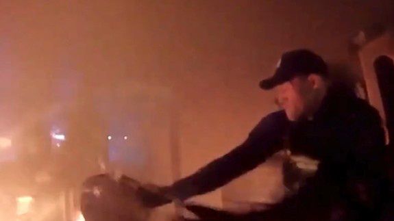 Pożar budynku przy ul. Otolińskiej