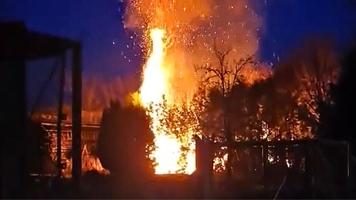 Pożar w Mirosławcu