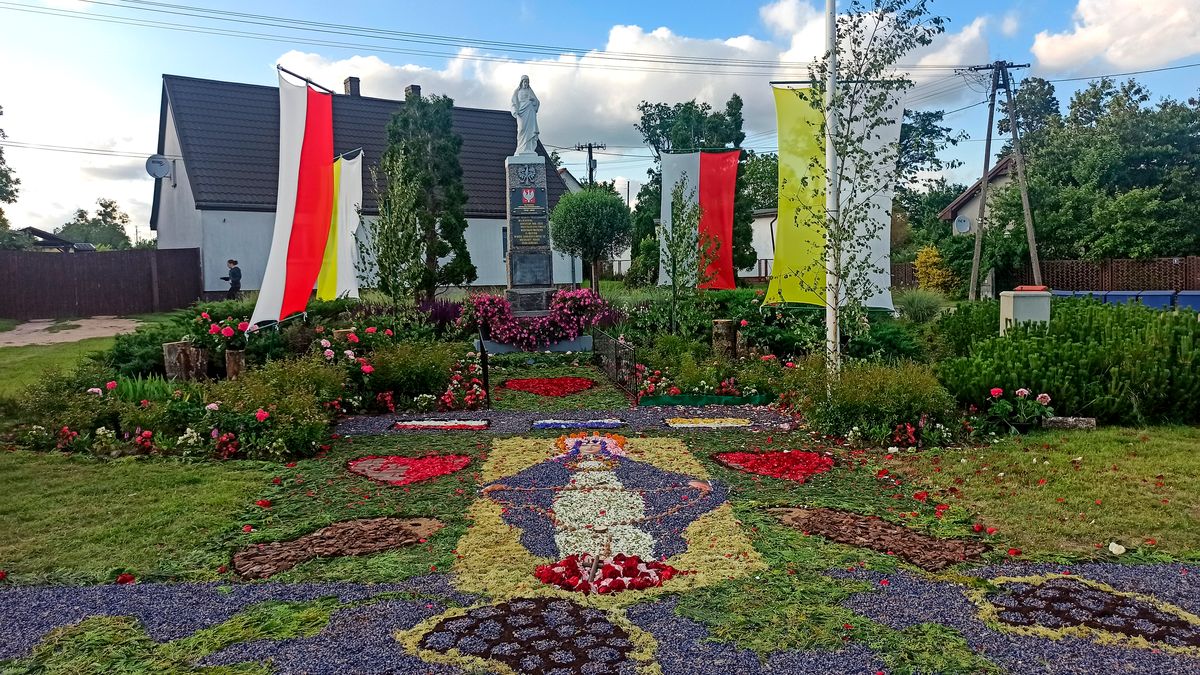 Dywan kwietny, Boże Ciało, Stara Łubianka