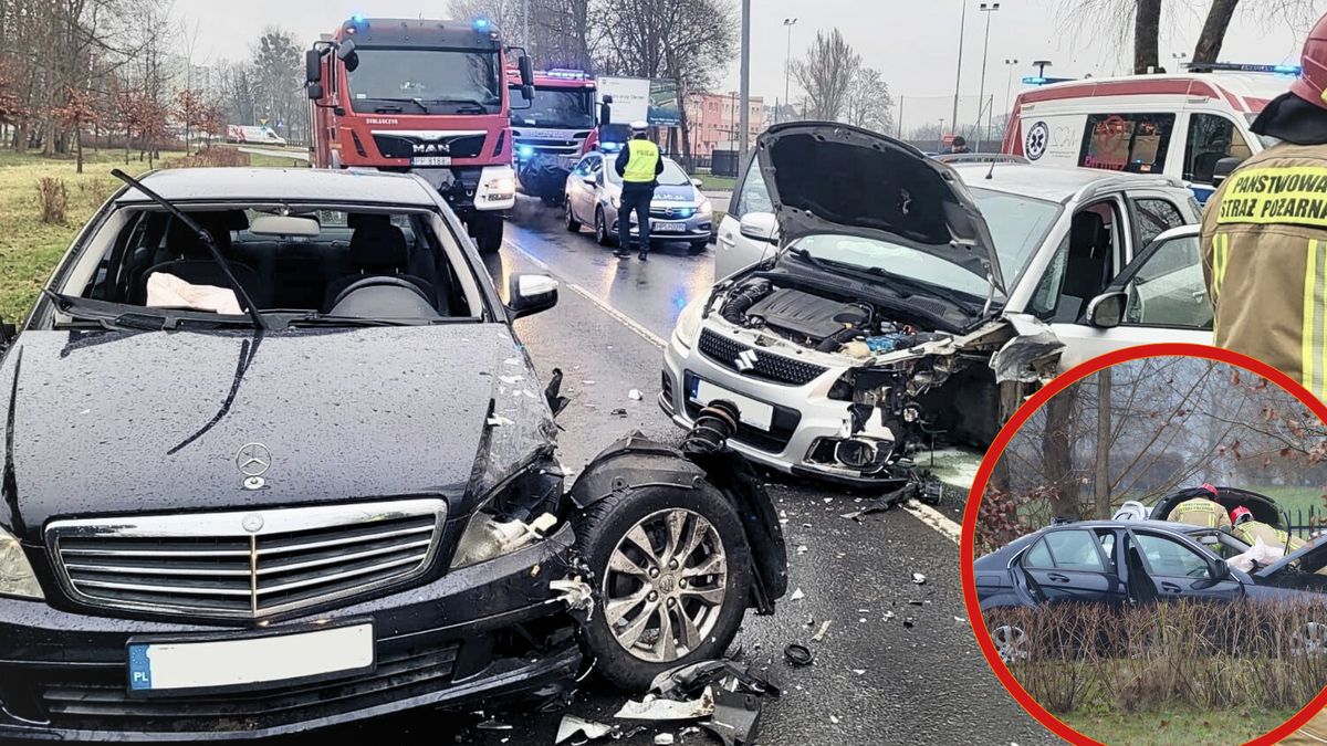 Wypadek Piła, ul. Podgórna. 
