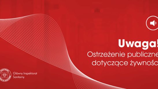 Ostrzeżenie publiczne dotyczące żywności 