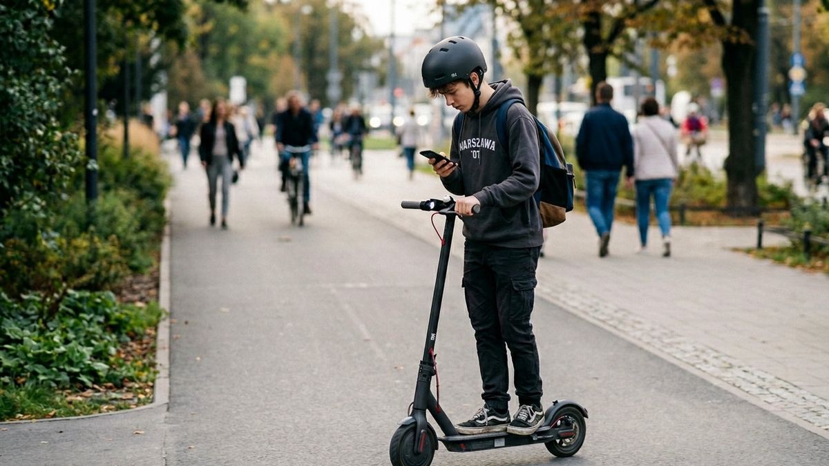 bezpieczeństwo na hulajnodze
