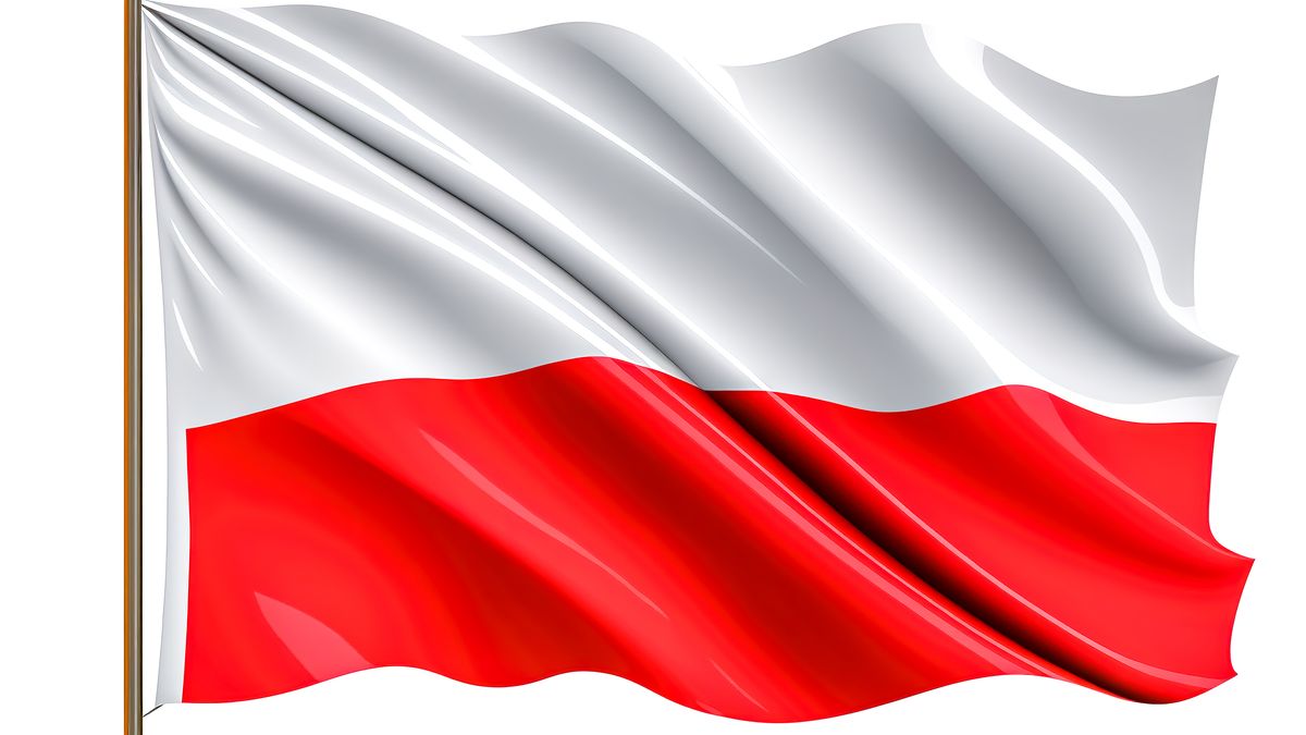 Poland texture flag, patriotic