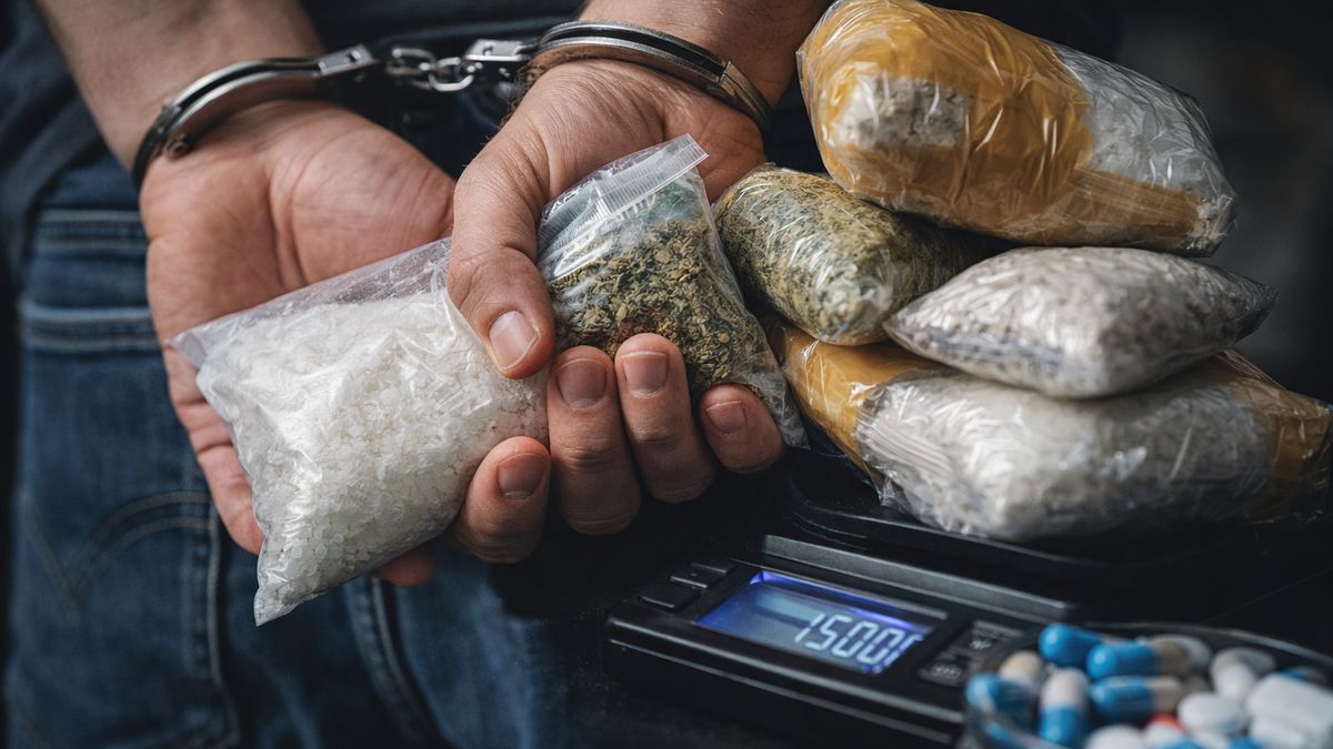 zatrzymany, narkotyki, środki psychotropowe