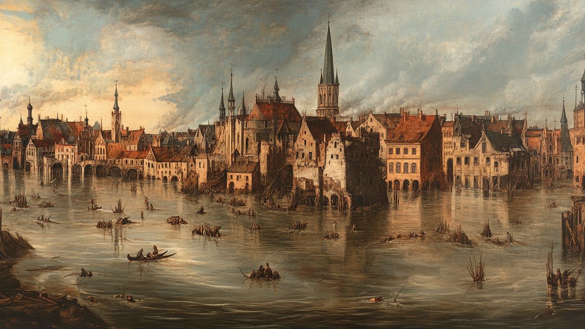 Flood in Poznań on March 17, 1543