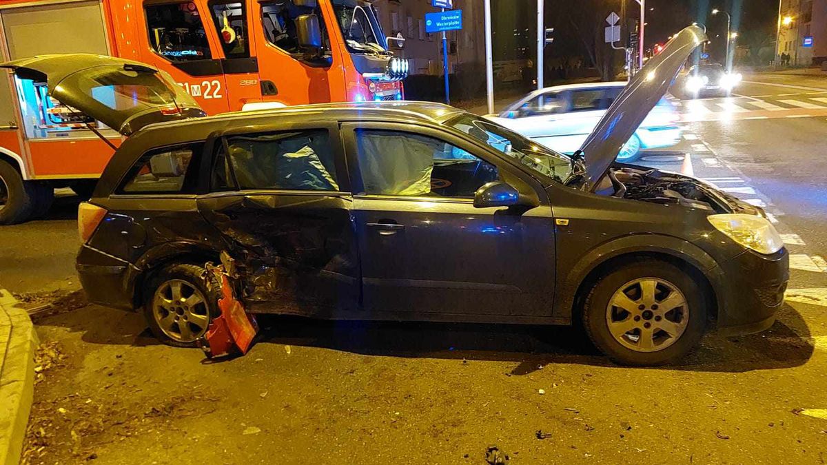 Zdarzenie drogowe na ul. Mickiewicza