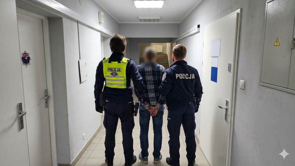 Zatrzymany mężczyzna