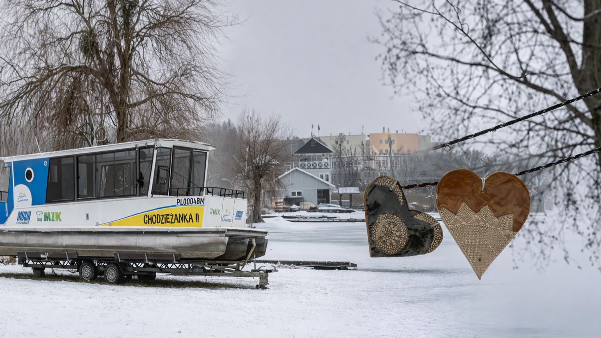 Chodzież, fotorelacja, zima, śnieg
