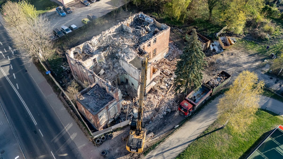 Prace remontowe w budynku b. Sanepidu w Pile