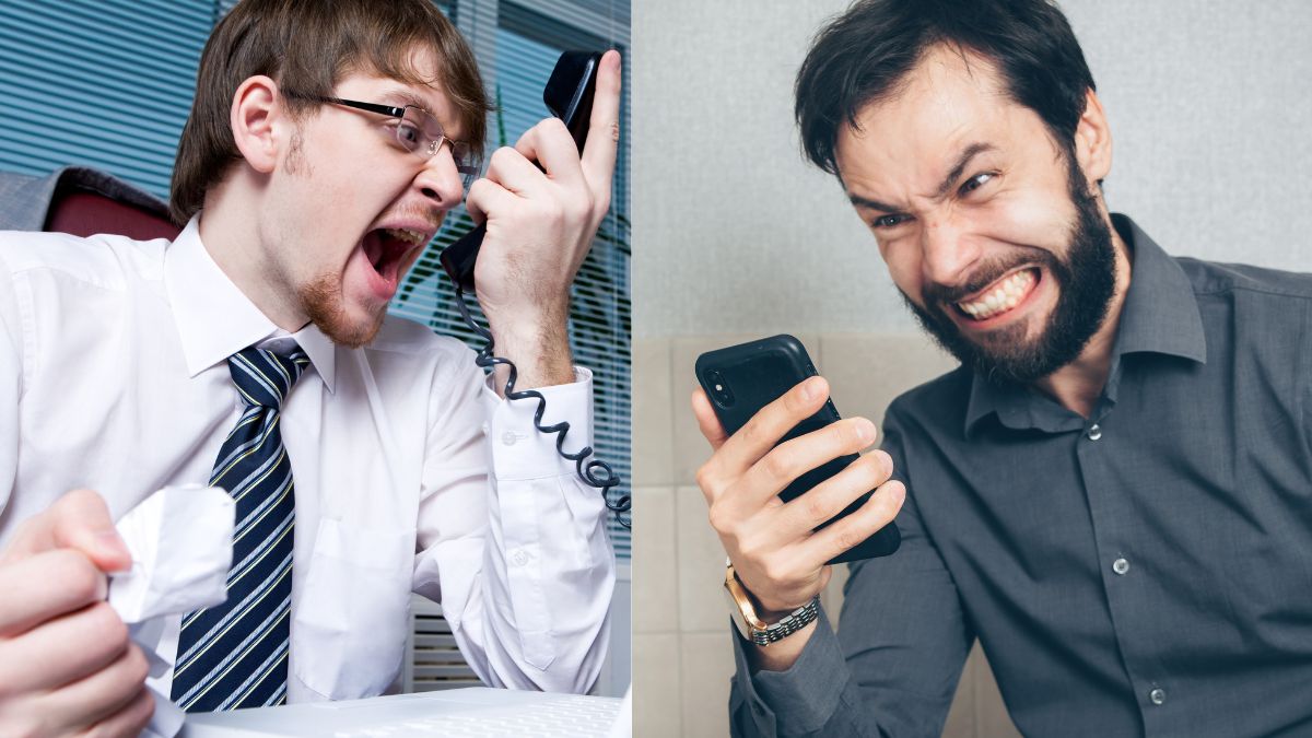 rozzłoszczeni mężczyźni