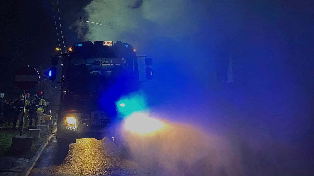 Pożar na Grunwaldzkiej w Wyrzysku