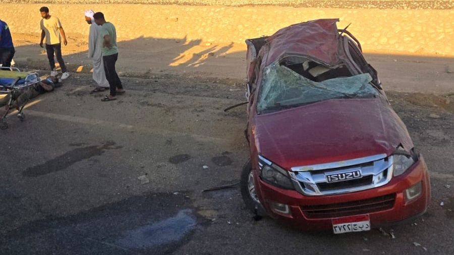 Wypadek w Egipcie na drodze z Marsa Alam fot. ipolska24.pl