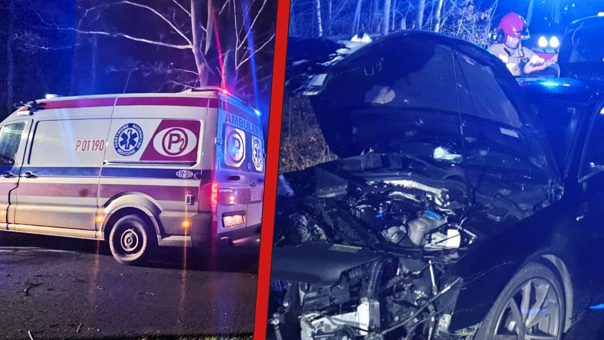 Wypadek Chodzież - Kaczory. 