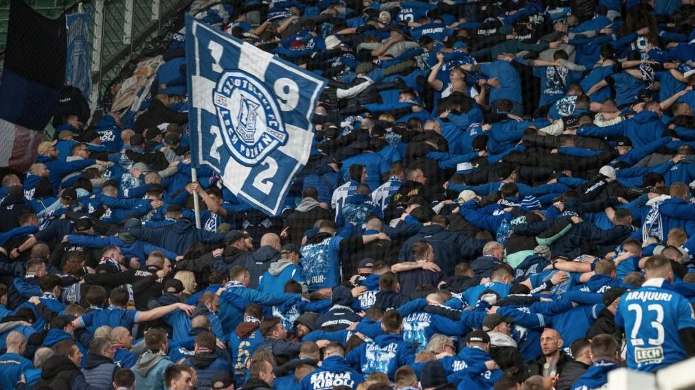 Kibice Lecha Poznań na meczu we Wrocławiu / arch. redakcji