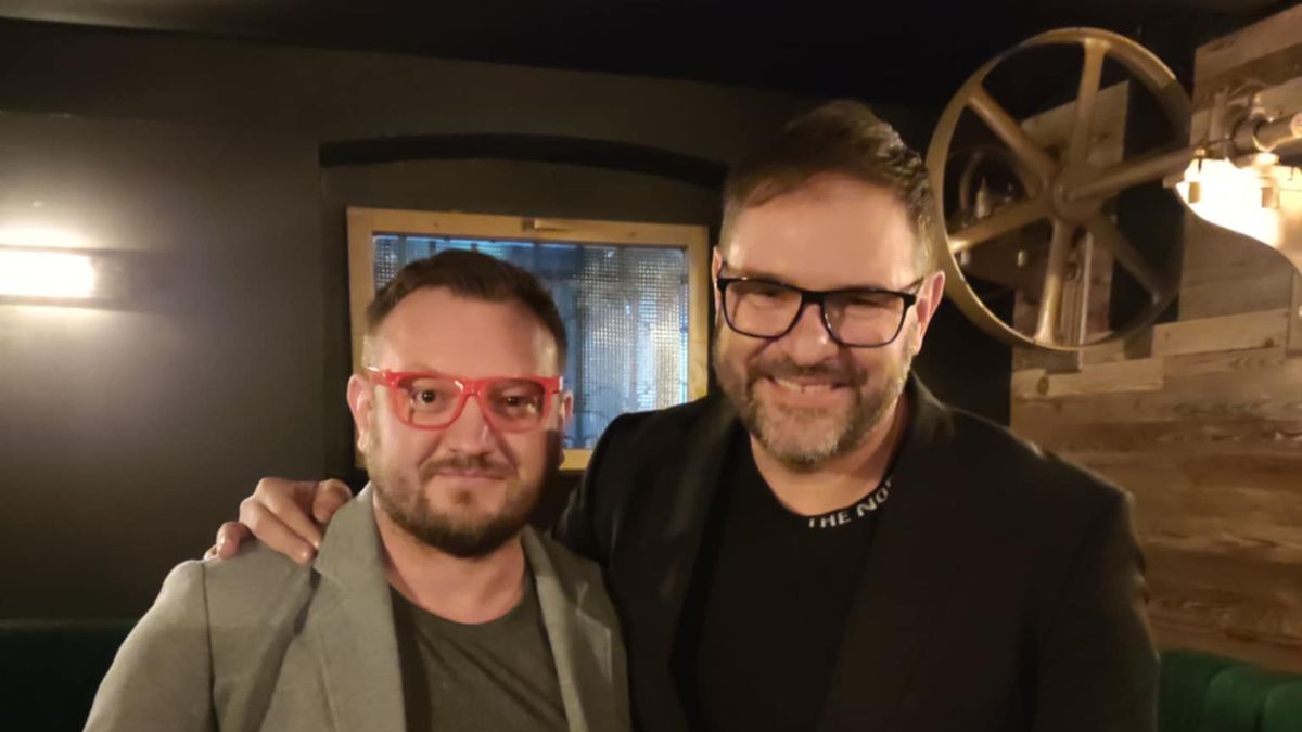 Damian Głowiński i Tomasz Karolak