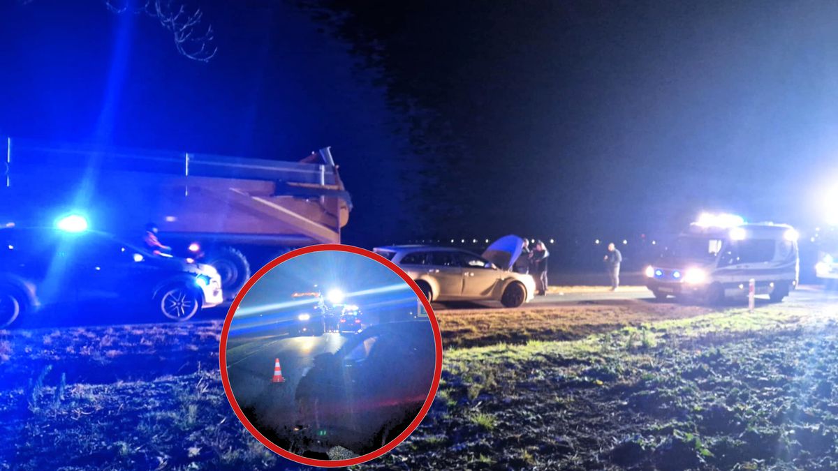 Potrącenie na DK10 w okolicy Wyrzyska