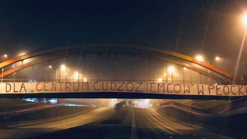 Baner o Centrum Integracji w Płocku 