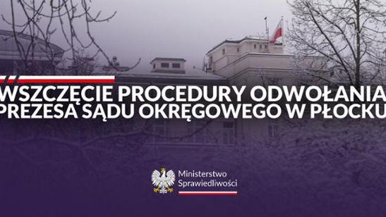 Wniosek o odwołanie prezesa SO w Płocku 