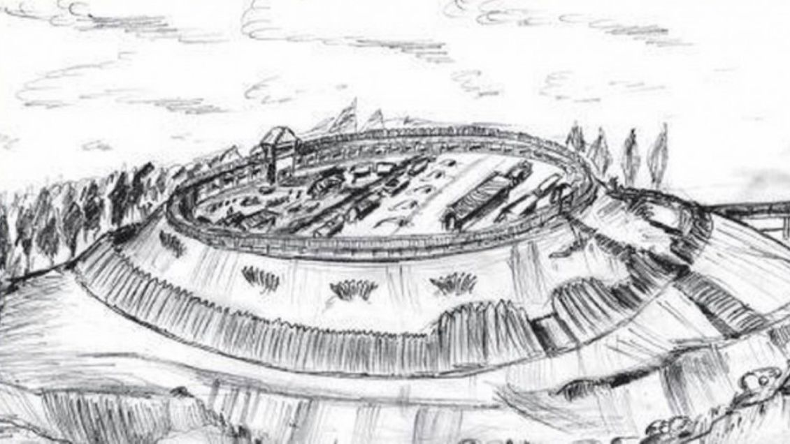 Przykład średniowiecznego grodziska