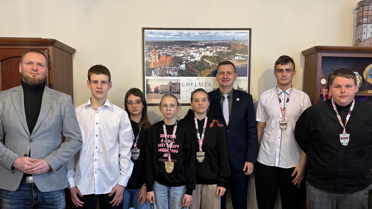 Z medalistami spotkał się burmistrz Paweł Polikowski