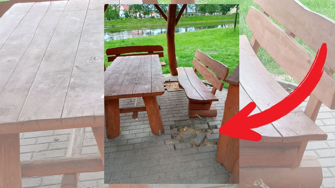 Wandale zniszczyli kostkę 