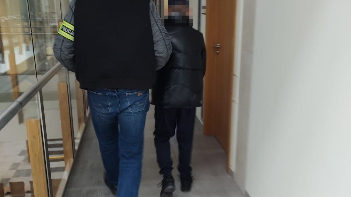 Zatrzymany mężczyzna 