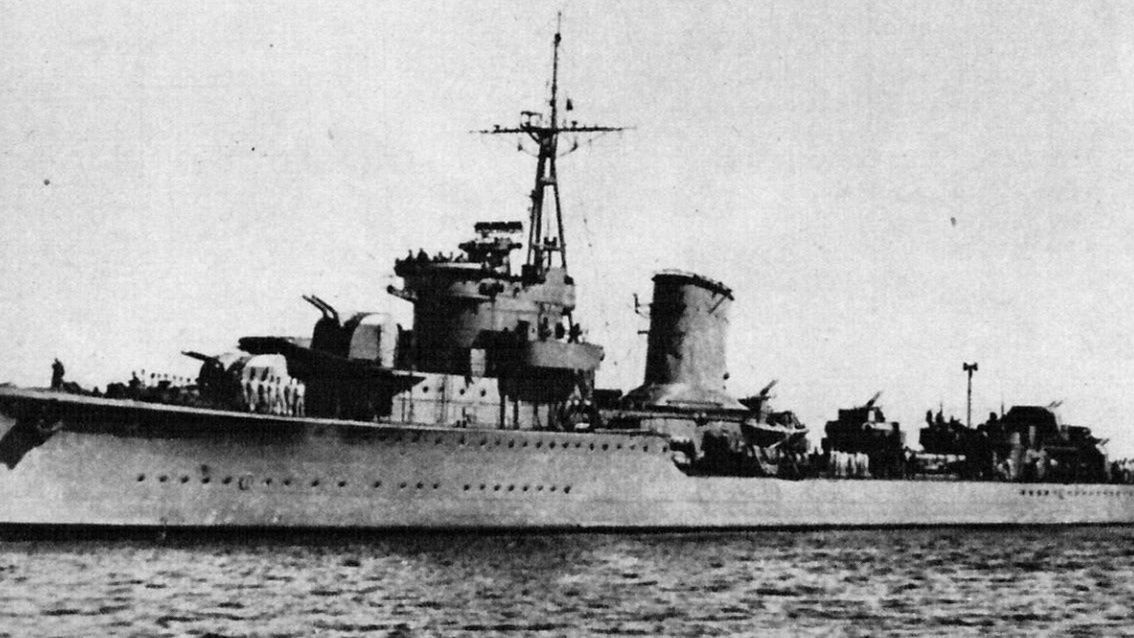 ORP Błyskawica w 1947 roku