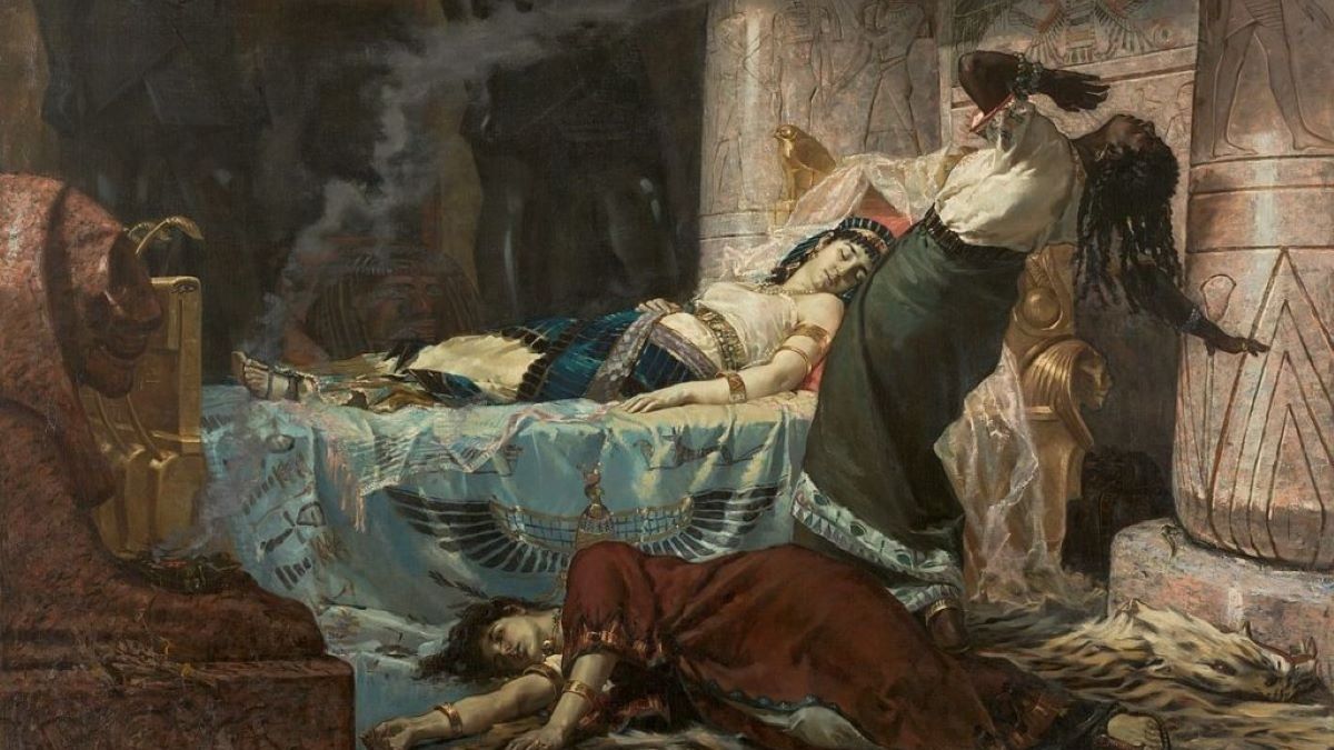 Śmierć Kleopatry. Obraz Juan Luna (domena publiczna)