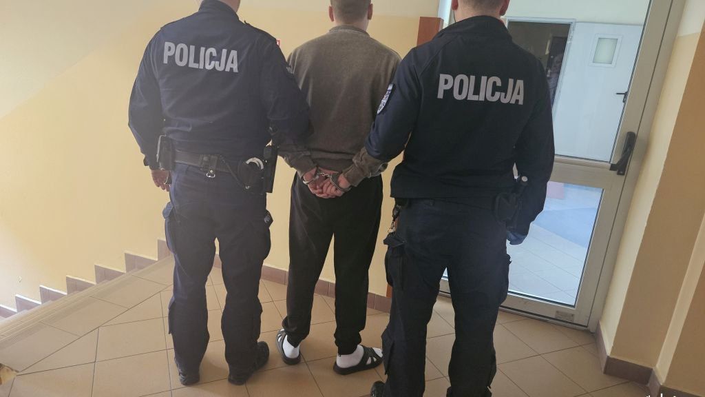 Zatrzymany mężczyzna