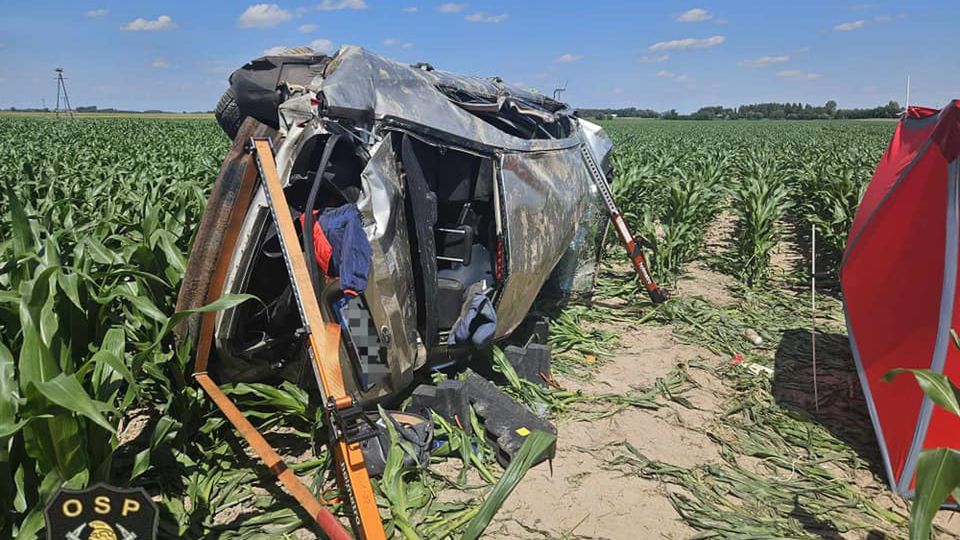 Śmiertelny wypadek w Uniejewie - miejsce zdarzenia