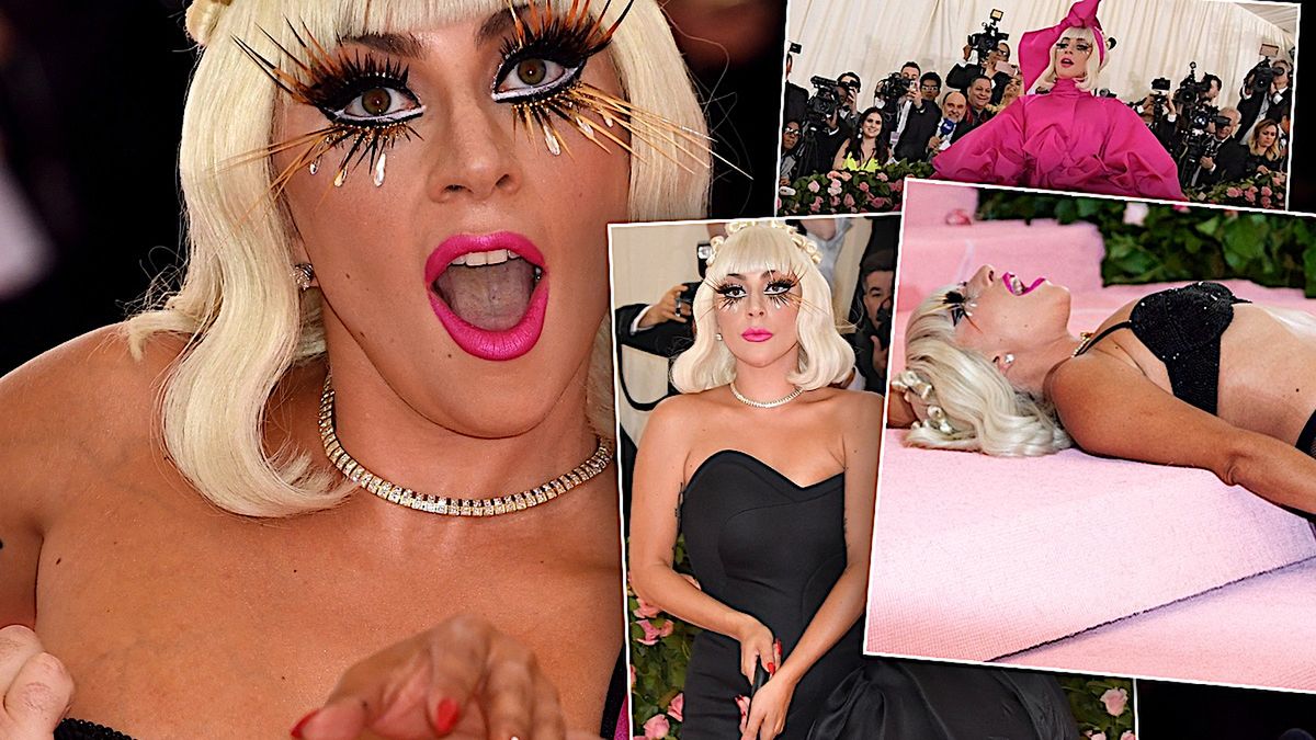 WOW! Lady Gaga na MET Gala 2019 w czterech kreacjach! Jedna była bardziej  wyzywająca od drugiej!